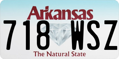 AR license plate 718WSZ