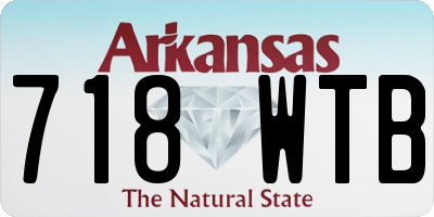 AR license plate 718WTB