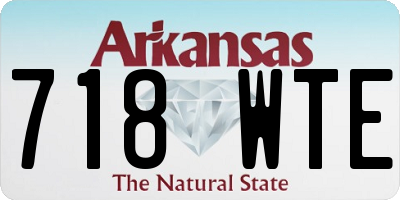 AR license plate 718WTE