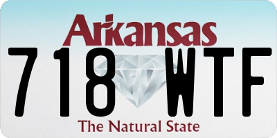 AR license plate 718WTF