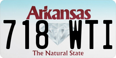 AR license plate 718WTI