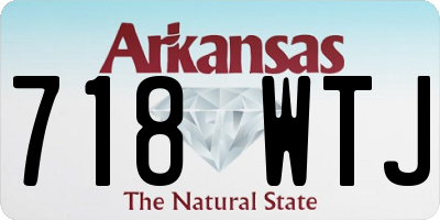 AR license plate 718WTJ