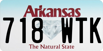 AR license plate 718WTK