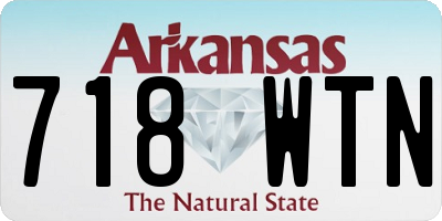 AR license plate 718WTN