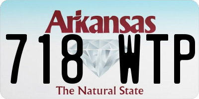 AR license plate 718WTP
