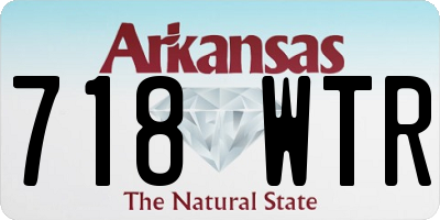 AR license plate 718WTR