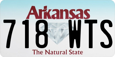 AR license plate 718WTS
