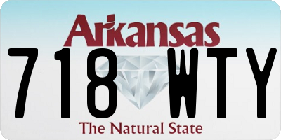 AR license plate 718WTY