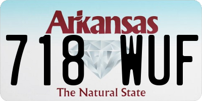 AR license plate 718WUF