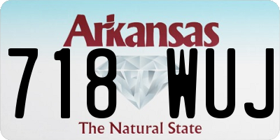 AR license plate 718WUJ