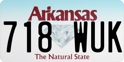AR license plate 718WUK