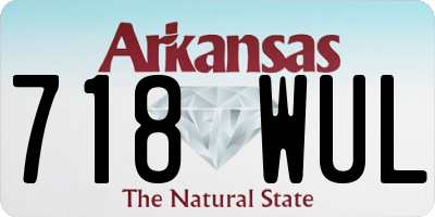 AR license plate 718WUL