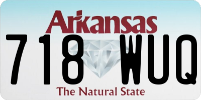 AR license plate 718WUQ