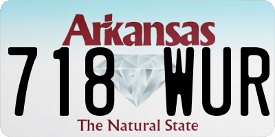 AR license plate 718WUR