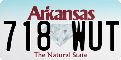 AR license plate 718WUT