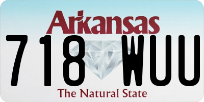 AR license plate 718WUU