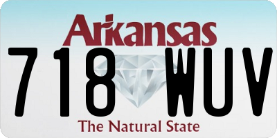 AR license plate 718WUV