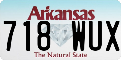 AR license plate 718WUX