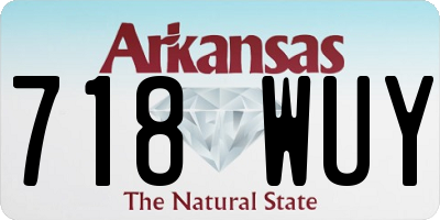 AR license plate 718WUY
