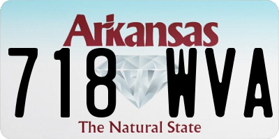 AR license plate 718WVA