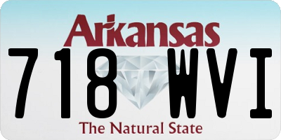 AR license plate 718WVI