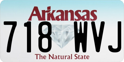 AR license plate 718WVJ