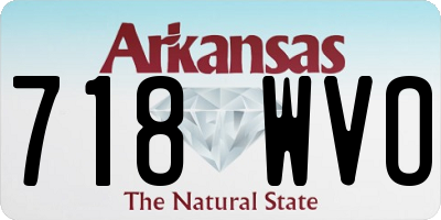 AR license plate 718WVO