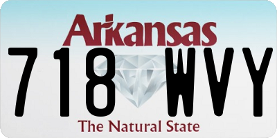 AR license plate 718WVY