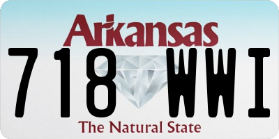 AR license plate 718WWI