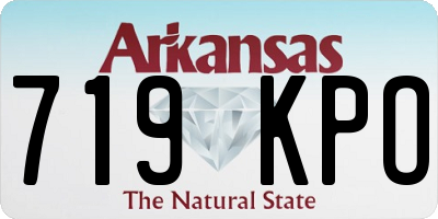 AR license plate 719KPO