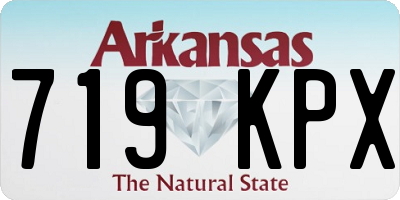 AR license plate 719KPX