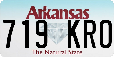 AR license plate 719KRO