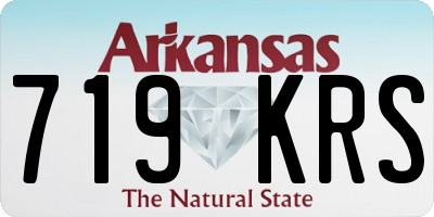 AR license plate 719KRS