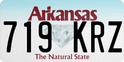 AR license plate 719KRZ