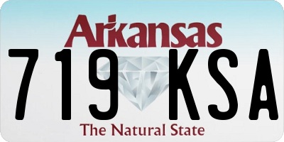 AR license plate 719KSA