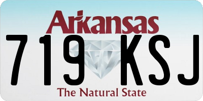 AR license plate 719KSJ