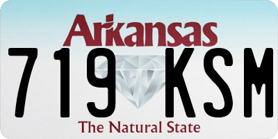 AR license plate 719KSM