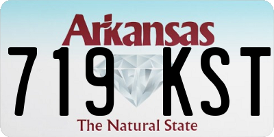 AR license plate 719KST
