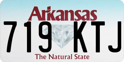 AR license plate 719KTJ