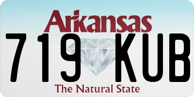 AR license plate 719KUB
