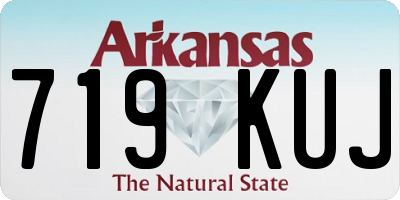 AR license plate 719KUJ