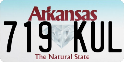 AR license plate 719KUL