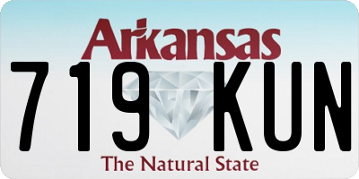AR license plate 719KUN
