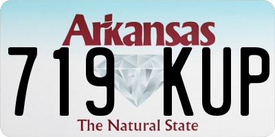 AR license plate 719KUP