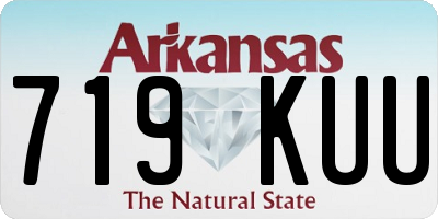 AR license plate 719KUU