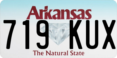 AR license plate 719KUX