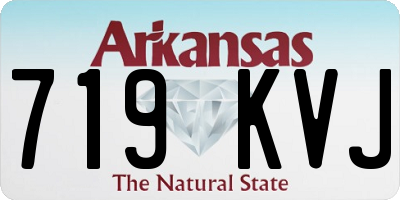 AR license plate 719KVJ