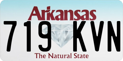 AR license plate 719KVN