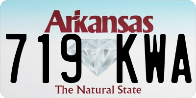 AR license plate 719KWA