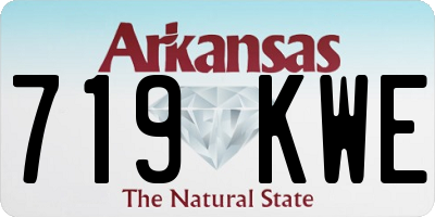 AR license plate 719KWE